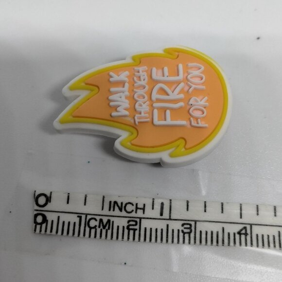 Walk through Fire For You Shoe Charm  Flame - Picture 2 of 3